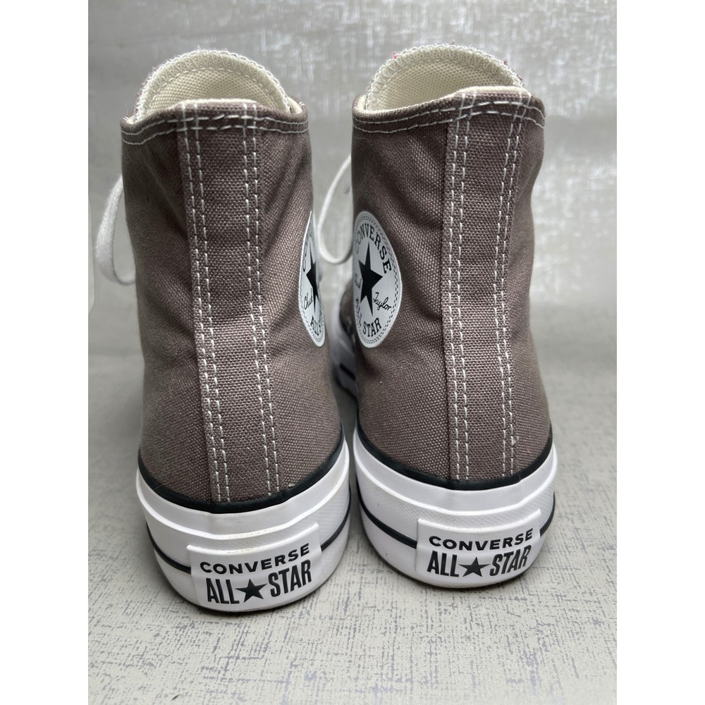Converse Chuck Taylor All Star Lift Platform High Top Grey Canvas A12309F Size 7 - Picture 6 of 9